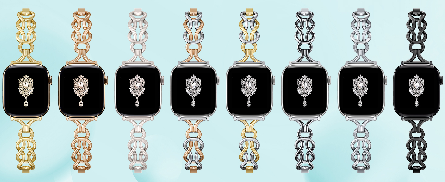 Celtic Knot Bracelet Compatible with Apple Watch Bands 38/40/41/42/44/45/46/49mm Women