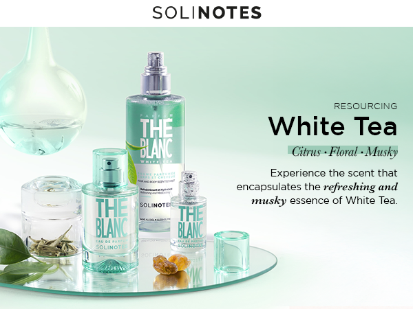 Solinotes White Tea Perfume Delicate Floral and Soothing Scent
