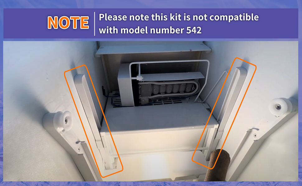 Replacement kit for Subzero Ice Bucket Slides Right