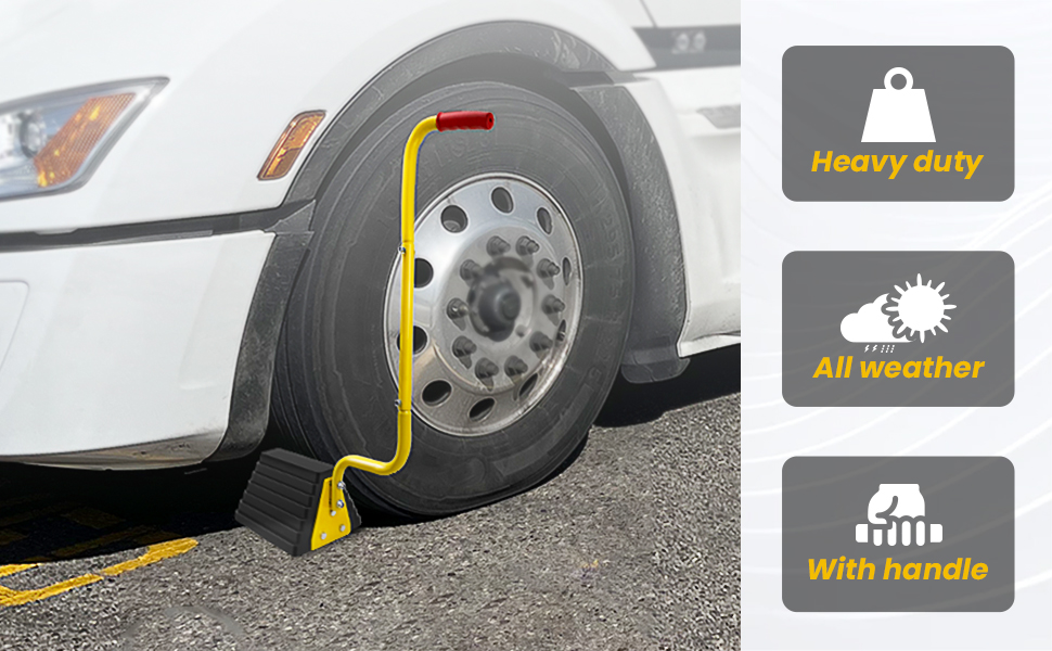 wheel chock with handle