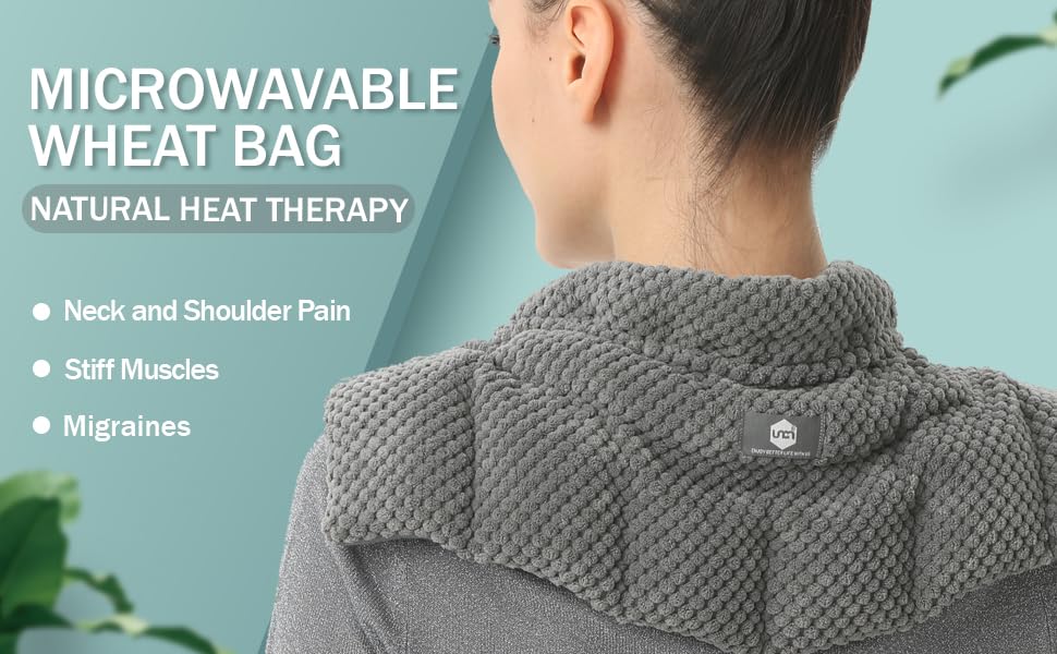 Wheat Bags Microwavable for Neck and Shoulders Unscented Heated Neck