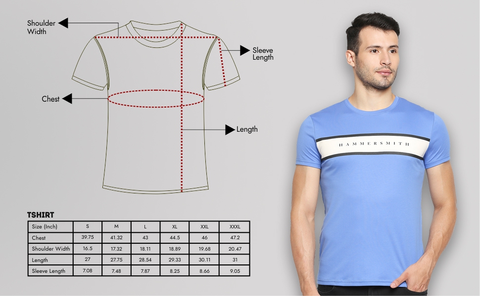 TShirt Size Chart