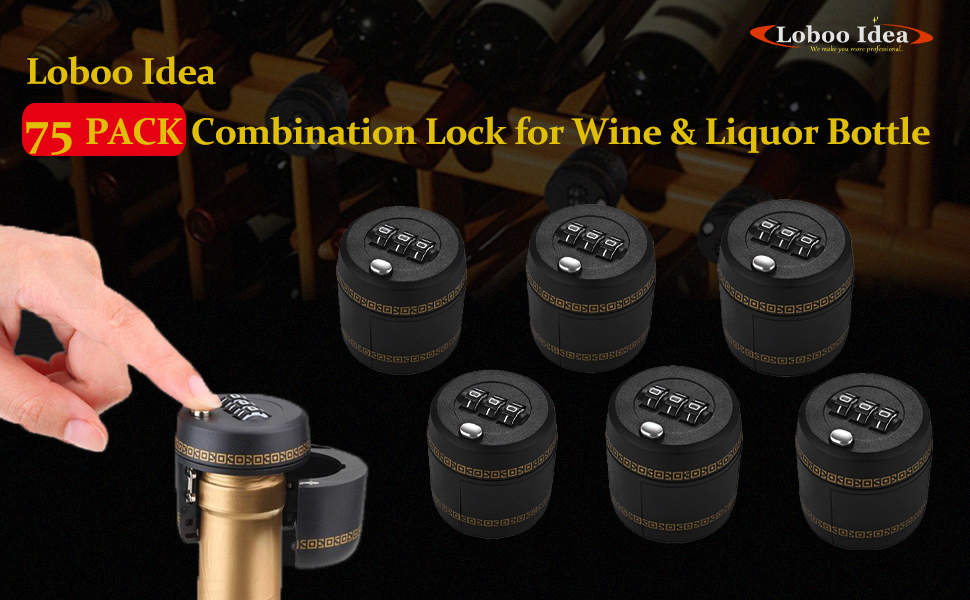 Loboo Idea Liquor Bottle Locks Bottle Password Lock Top
