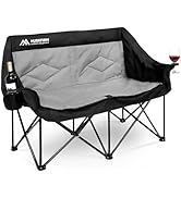 Huskfirm 2 Person Camping Chair Oversized Loveseat Camping Chair Double Camping Chairs for Adults...