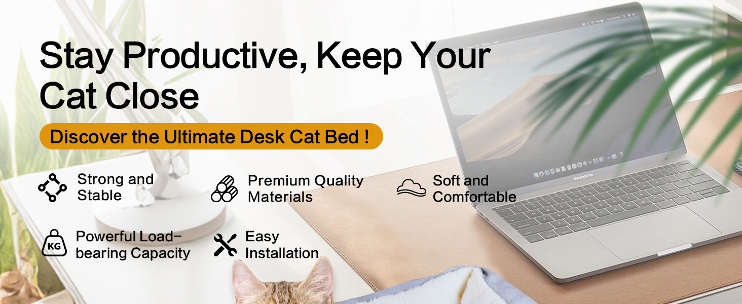 cat desk bed