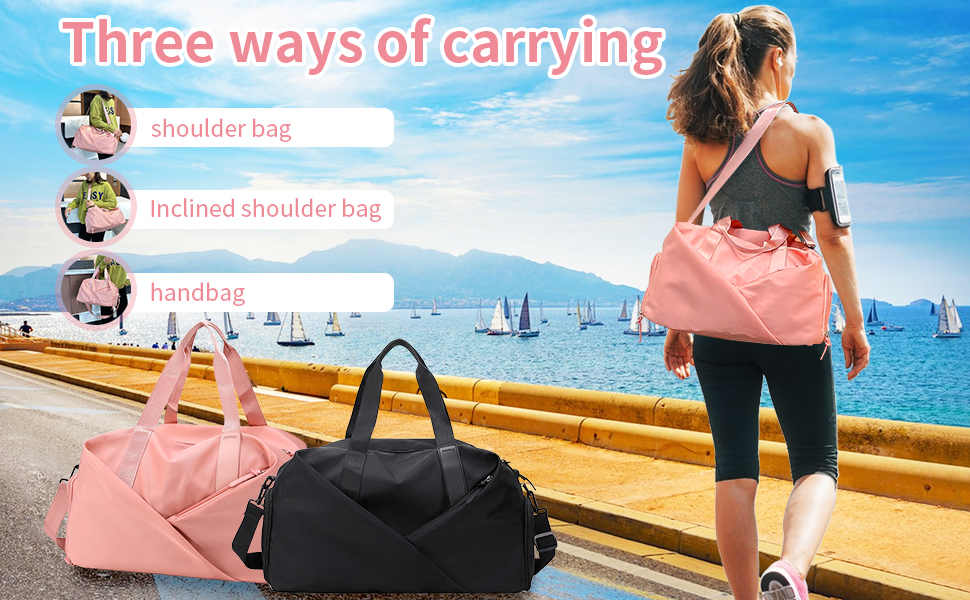 Travel Bag with Shoes Compartment Gym Bag