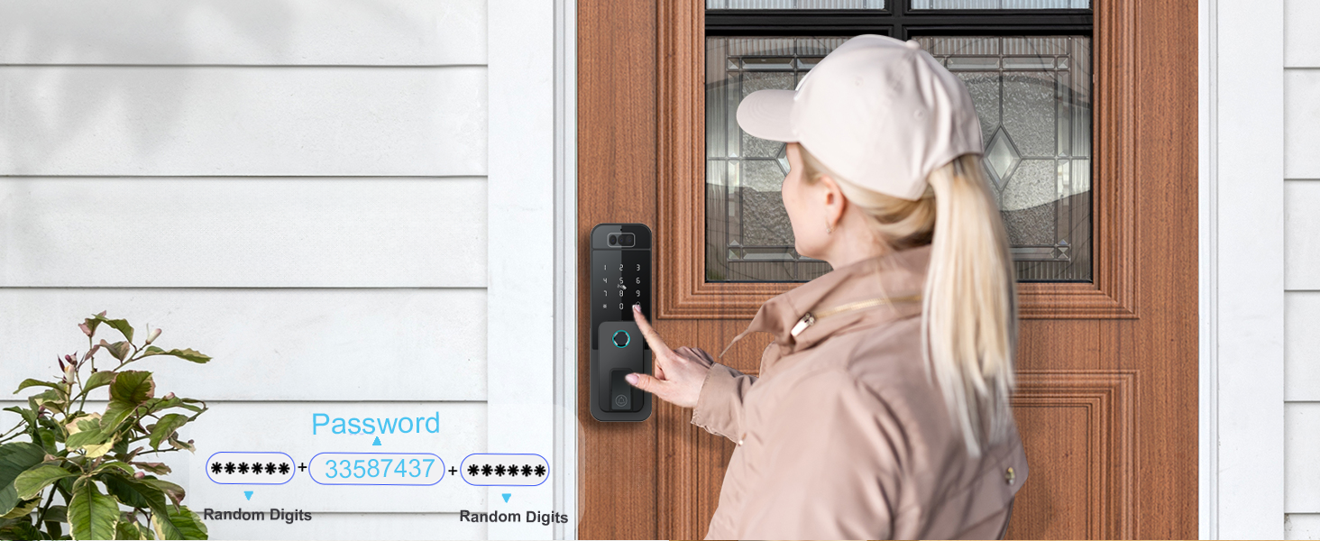 Smart lock,password unlock, digital keypad, keyless entry, home security, password protection