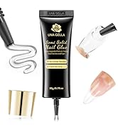 UNA GELLA Super Strong Nail Glue for Press On Nails 20g, Soft Gel Nail Tips No Lamp Need, Fast-cu...