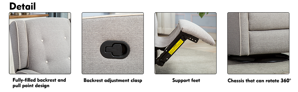 Swivel Rocker Recliner Chair