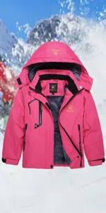 rose red girls ski jacket