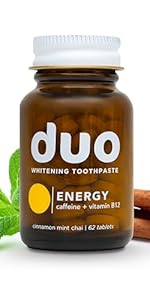 DUO energy toothpaste tablets