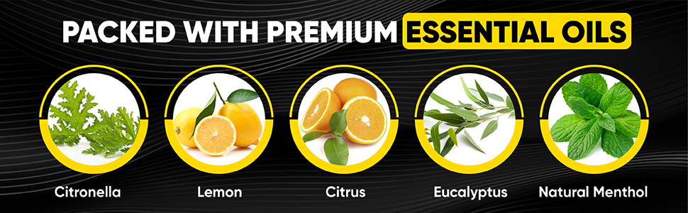 Packed with premium essential oils