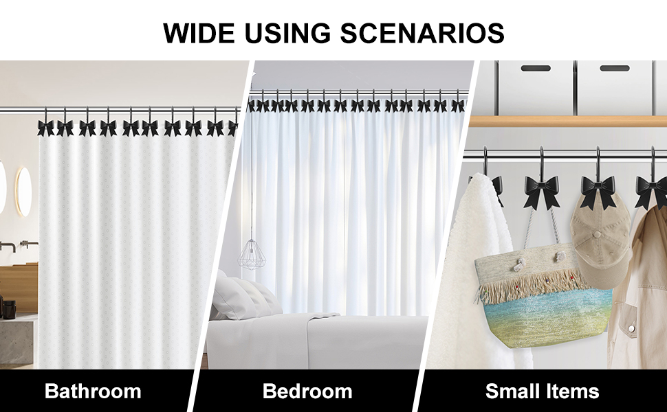 shower curtain hooks