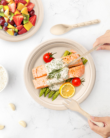 250pcs Paper Plates Set