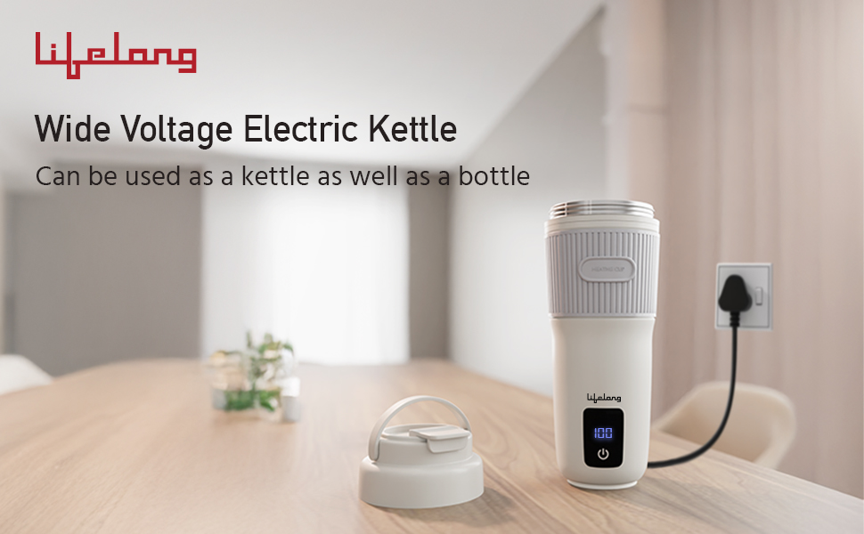 Electric kettle trains travel friendly bottle hot water tea coffee lifelong