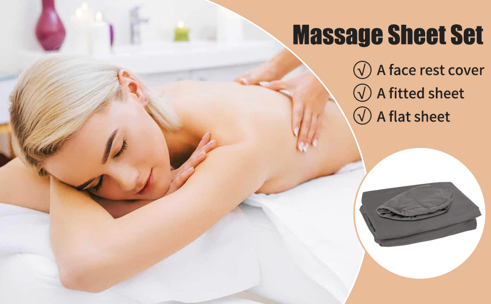 Juego de sábanas para mesa de masaje