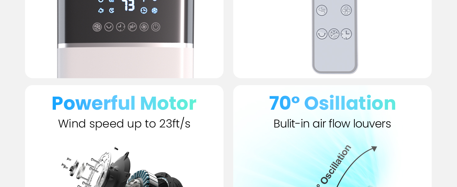 30In Evaporative Air Cooler for Room, Mountman Portable