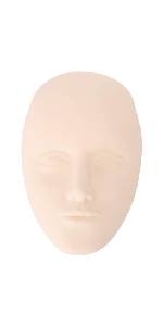 Practice Silicone Fake Skin Cosmetology Doll Face Permanent Makeup Model 3d Soft Touch Bald Manikin
