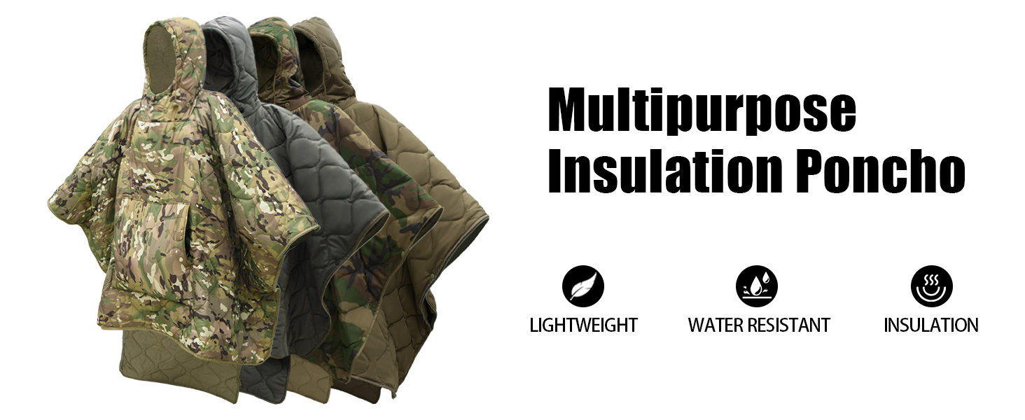 Tongcamo Multipurpose Insulation Poncho