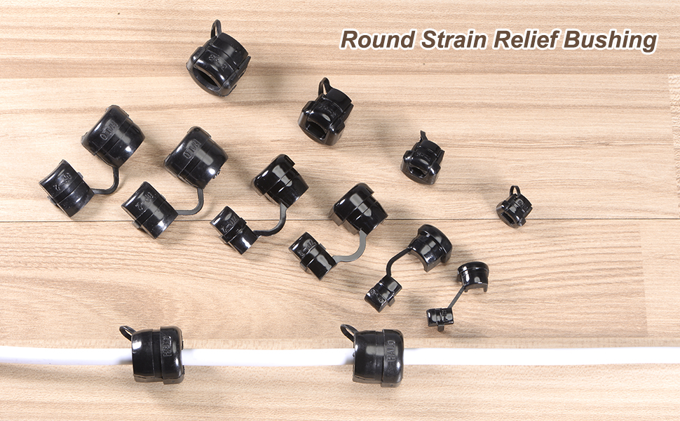 sourcing map 30Pcs Strain Relief Bushing Wires Protectors for 5.6mm