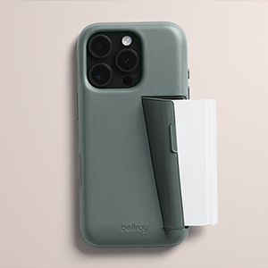Bellroy Phone Case – 3 Card ー Black 1655 Bellroy Phone Case – 3 Card for iPhone 16 Pro (Leather