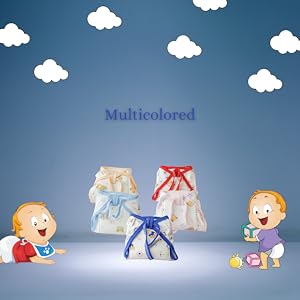 Little Boo Cushioned Nappy are Multi Colored