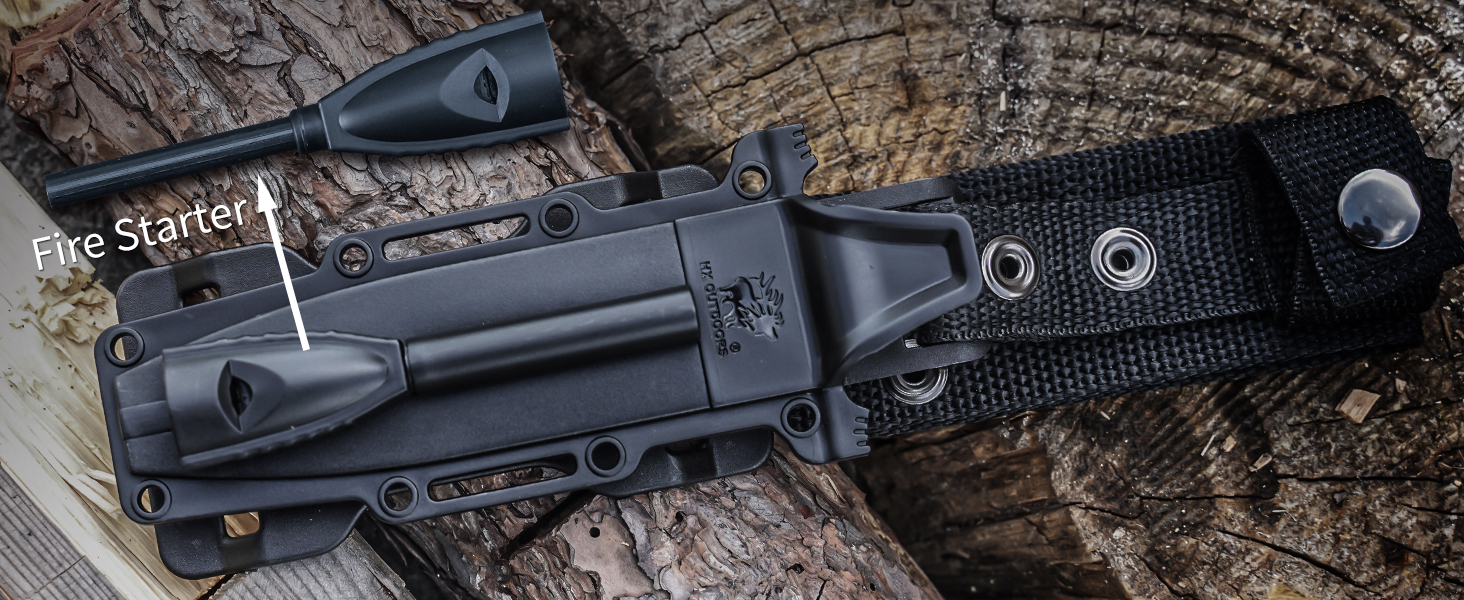 knife with fire starter