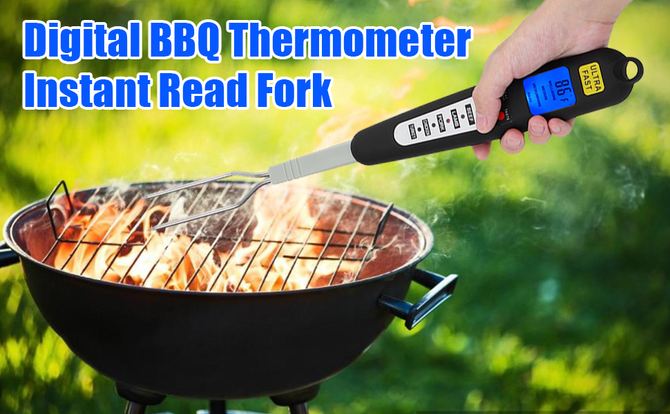 Wifehelper Digital Meat Thermometer, Digital Meat BBQ Thermometer