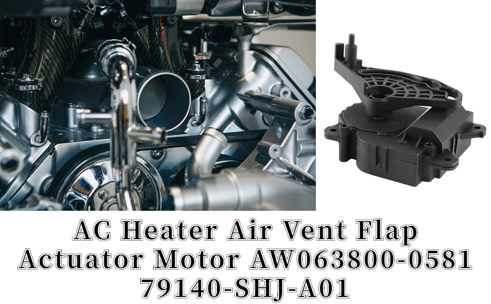 Blend Door Actuator,ABS Material AC Heater Air Vent Flap Actuator Motor