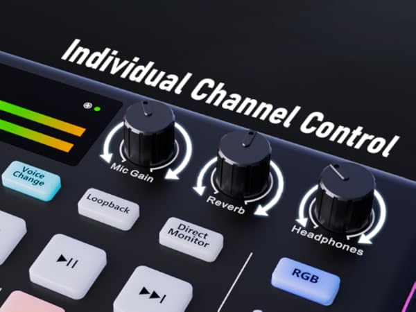 Xclamor G1 Gaming Audio Mixer & Sound Card – RGB Live Streaming