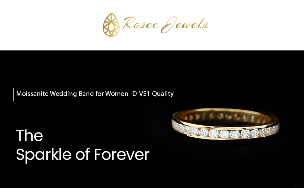 Moissanite Full Eternity Ring