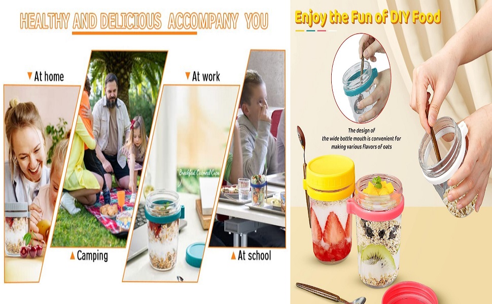 glass oat jar for school glass oat jar for office glass oat jar for gym glass oat jar for picnic