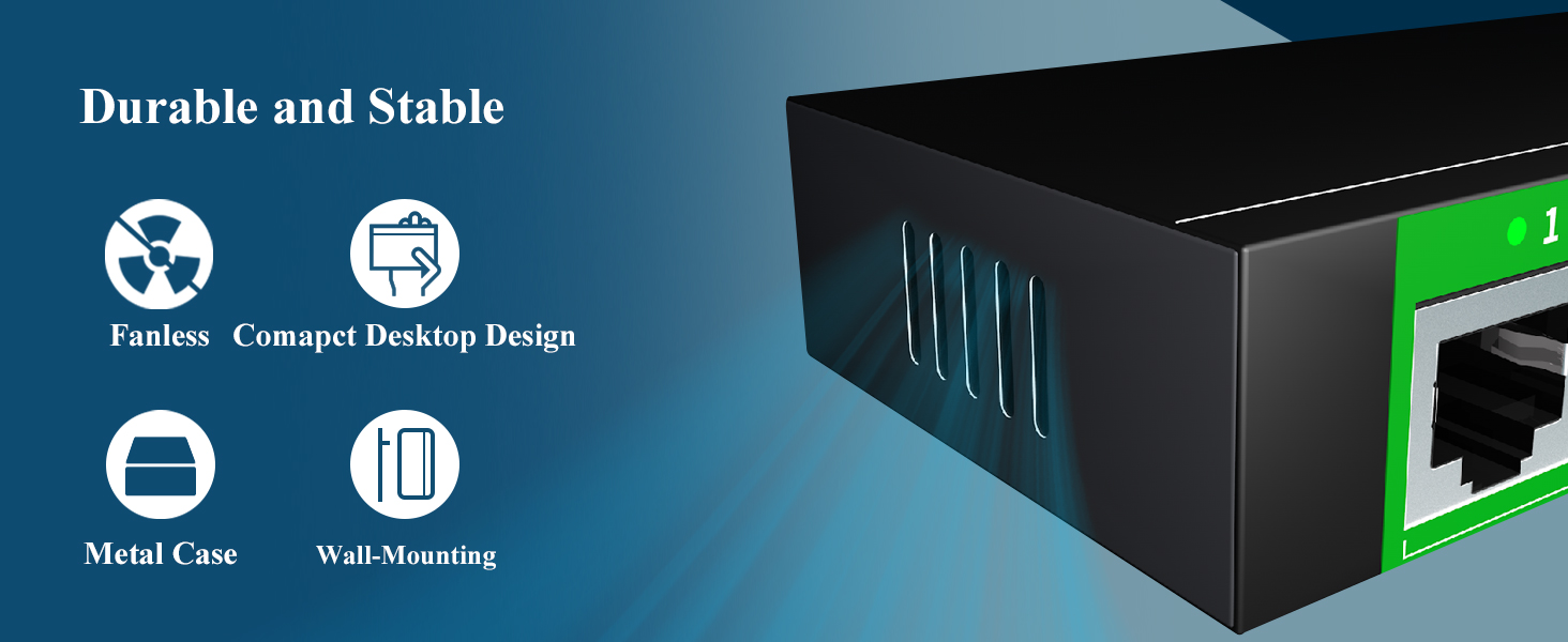 5 port managed switch