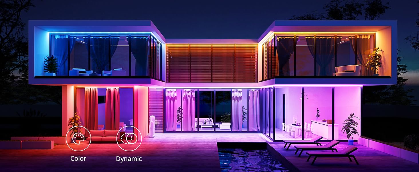 SwitchBot LED Strip Light 5m, RGB LED Strip Lights WiFi with 16 Million Colours, APP/Remote