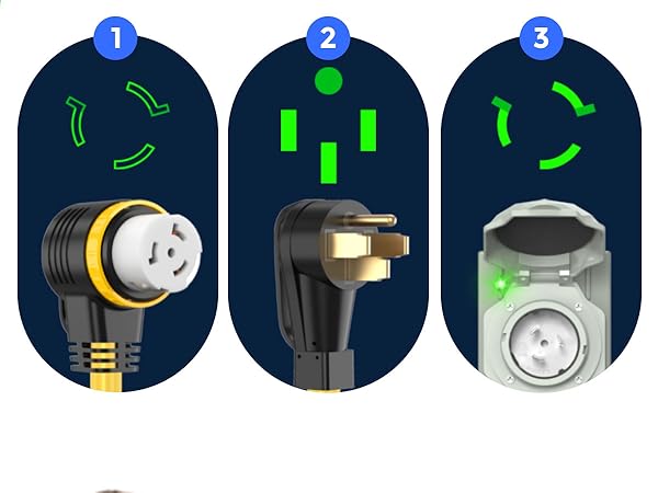 Amazon.com: YOMILINK 50 Amp 25 Feet Generator Cord with