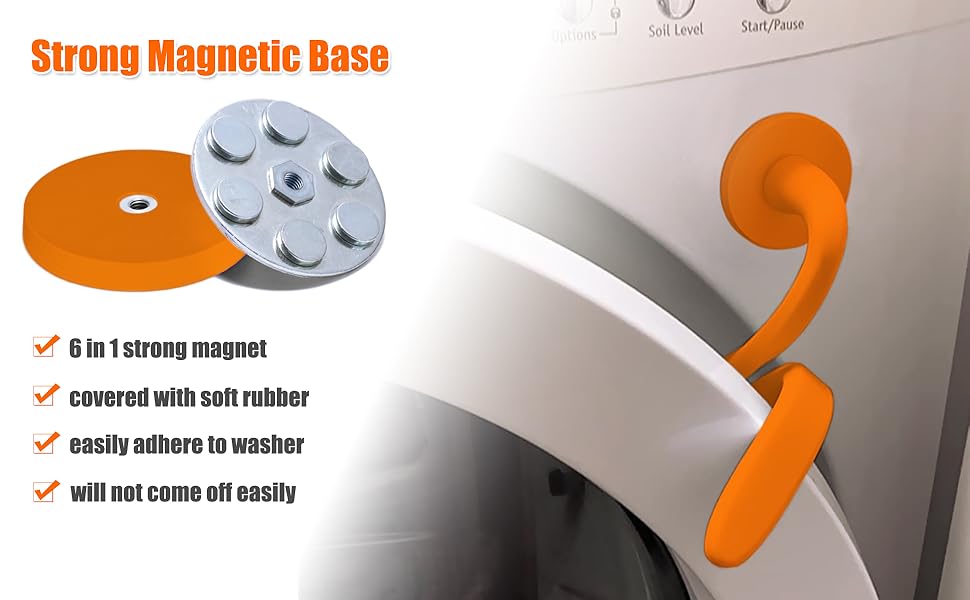 Front Load Washer Door Prop and Stopper, Removable Washer Door