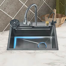 TVTIUO Fregadero Multifuncional, Fregadero de Cocina