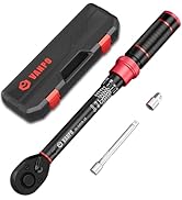 VANPO 1/4-inch Drive Click Torque Wrench, 20-240 in. lb/2.3