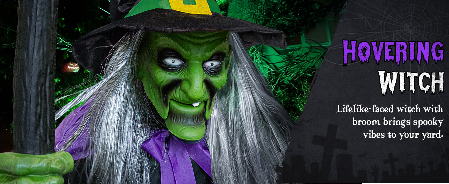 LARGE HOVERING WITCH