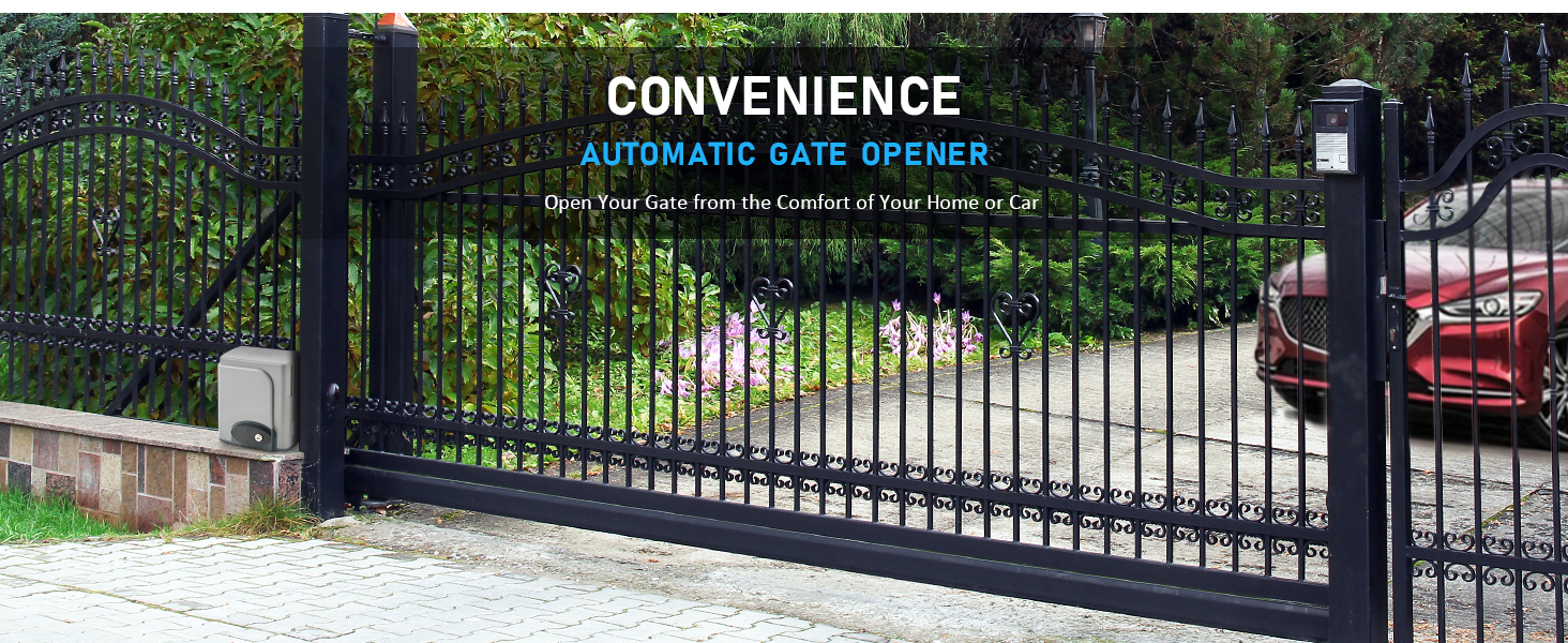 COZ Rack Driven Sliding Gate Opener with Alarm System