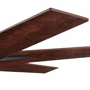 Black-bronze finish brackets and applewood blades.