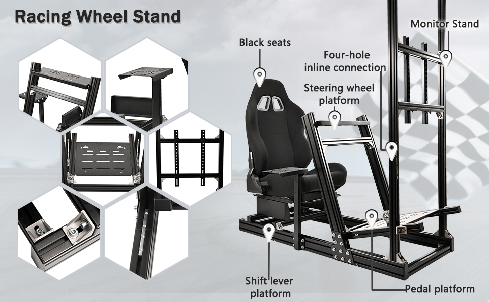 Sim Racing Cockpit Wheel Stand