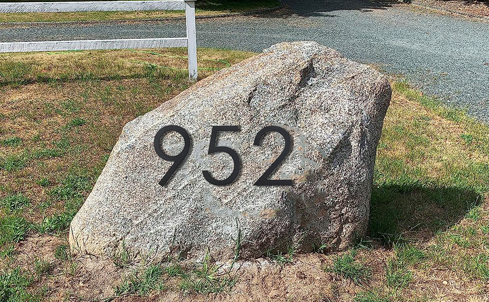 Large house Numbers for Outside Modern 20cm,Metal House Numbers Black