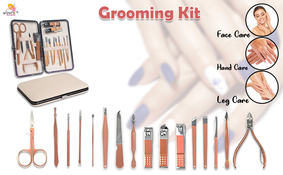 Nail Cutter Set - 18 in 1 Manicure Pedicure Kit for Women