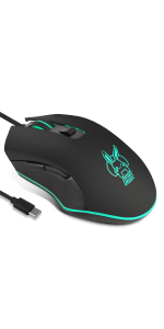 Wired USB C Mice For Mac Windows PC Gamers