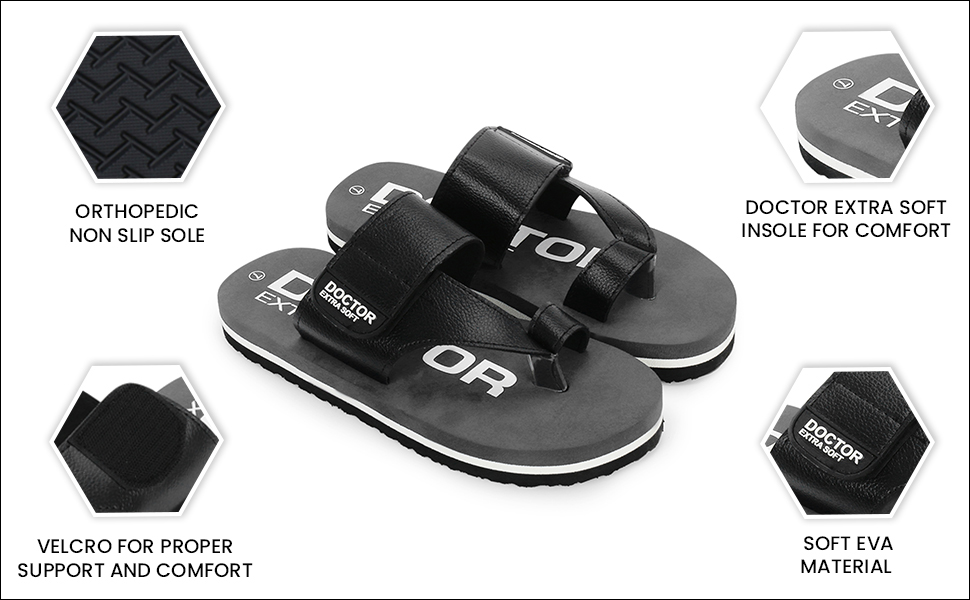 SPN-ONL, orthopedic walking outdoor footwear for men, slipper, soft slipper for knee pain backache