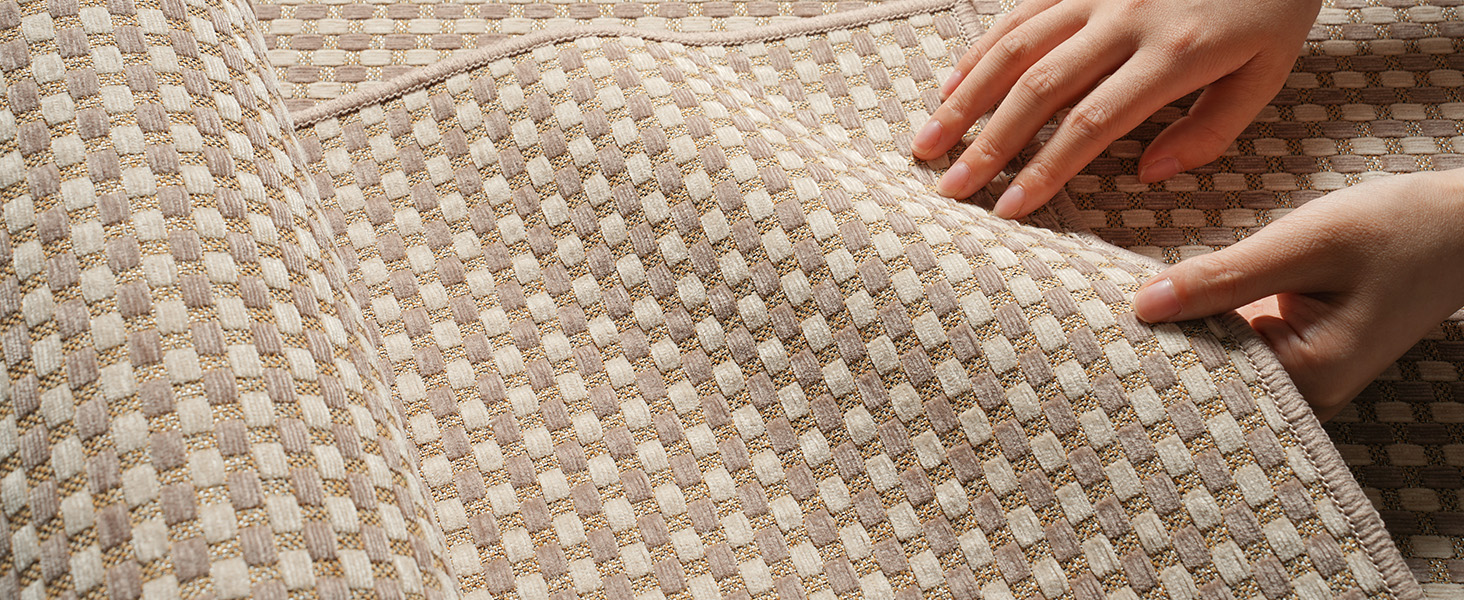 Boho Woven Washable Area Rug 6x9 5x7ft  Non Slip Area Rugs Hall Entry Rug Carpet Bedroom Living Room