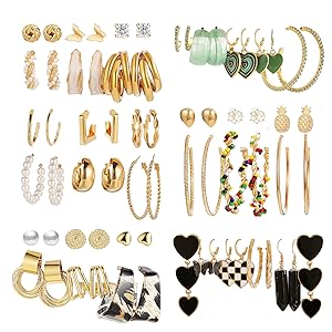 Gold Earring Set