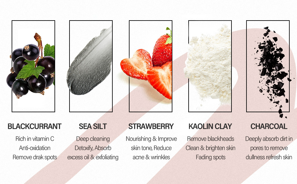 facial clay mask with natural ingredients no skin irritation