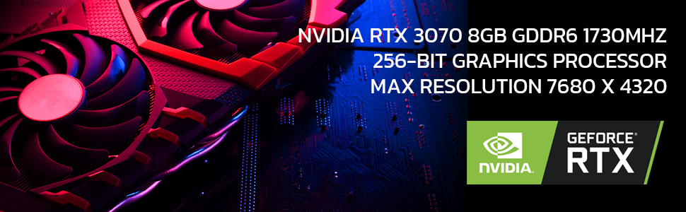 AMD Ryzen 5 5600X 6-Core 3.7GHz, GeForce RTX 3070 8GB GDDR6, 1TB NVMe SSD, 16GB DDR4 3600MHz